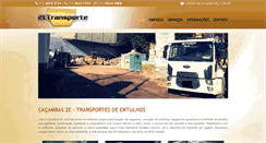 Desktop Screenshot of cacambas2e.com.br